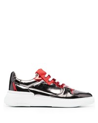 Sneakers basse in pelle argento di Givenchy