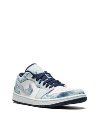Sneakers basse in pelle azzurre di Jordan