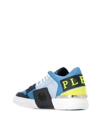 Sneakers basse in pelle azzurre di Philipp Plein