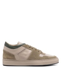 Sneakers basse in pelle beige di Common Projects