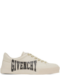 Sneakers basse in pelle beige di Givenchy