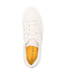 Sneakers basse in pelle beige di Doucal's