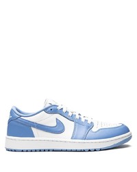 Sneakers basse in pelle bianche e blu di Jordan