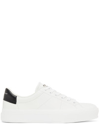 Sneakers basse in pelle bianche e nere di Givenchy