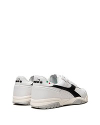 Sneakers basse in pelle bianche e nere di Diadora