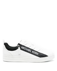 Sneakers basse in pelle bianche e nere di Michael Kors