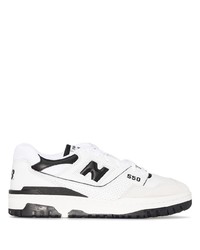 Sneakers basse in pelle bianche e nere di New Balance