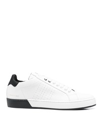 Sneakers basse in pelle bianche e nere di Philipp Plein
