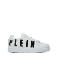 Sneakers basse in pelle bianche e nere di Philipp Plein