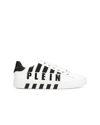 Sneakers basse in pelle bianche e nere di Philipp Plein