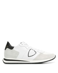 Sneakers basse in pelle bianche e nere di Philippe Model