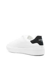 Sneakers basse in pelle bianche e nere di Iceberg