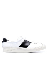 Sneakers basse in pelle bianche e nere di Tom Ford