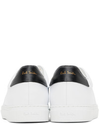 Sneakers basse in pelle bianche e nere di Paul Smith