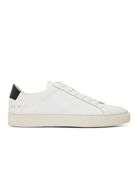 Sneakers basse in pelle bianche e nere di Woman by Common Projects