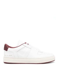 Sneakers basse in pelle bianche e rosse di Common Projects