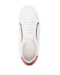 Sneakers basse in pelle bianche e rosse di Paul Smith