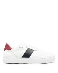 Sneakers basse in pelle bianche e rosse di Tommy Hilfiger