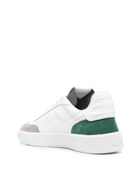Sneakers basse in pelle bianche e verdi di Pantofola D'oro