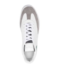 Sneakers basse in pelle bianche e verdi di Pantofola D'oro