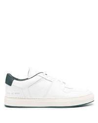 Sneakers basse in pelle bianche e verdi di Common Projects