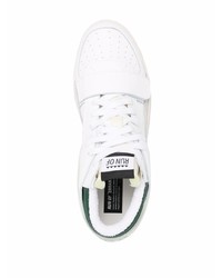 Sneakers basse in pelle bianche e verdi di RUN OF