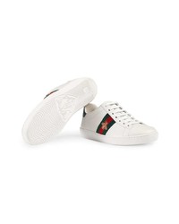 Sneakers basse in pelle bianche di Gucci