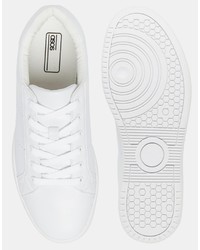 Sneakers basse in pelle bianche di Asos