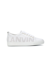 Sneakers basse in pelle bianche di Lanvin