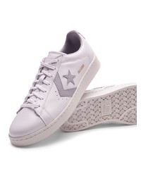 Sneakers basse in pelle bianche di Converse