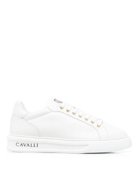 Sneakers basse in pelle bianche di Roberto Cavalli