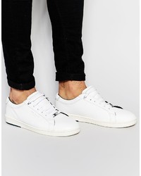 Sneakers basse in pelle bianche di Ted Baker