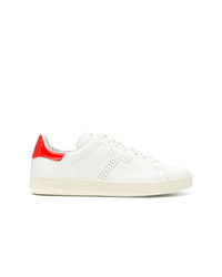 Sneakers basse in pelle bianche di Tom Ford