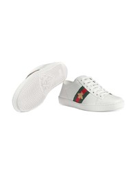 Sneakers basse in pelle bianche di Gucci