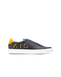 Sneakers basse in pelle blu scuro di Givenchy
