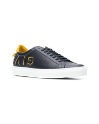 Sneakers basse in pelle blu scuro di Givenchy