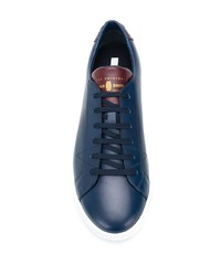 Sneakers basse in pelle blu scuro di Car Shoe