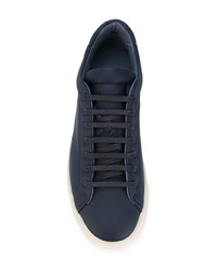 Sneakers basse in pelle blu scuro di Etq.