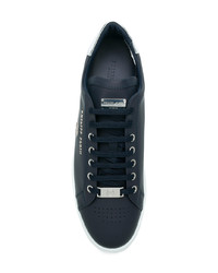 Sneakers basse in pelle blu scuro di Philipp Plein