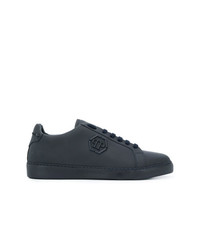 Sneakers basse in pelle blu scuro di Philipp Plein