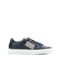 Sneakers basse in pelle blu scuro di Philipp Plein