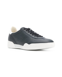 Sneakers basse in pelle blu scuro di Hogan