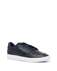 Sneakers basse in pelle blu scuro di Puma