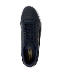 Sneakers basse in pelle blu scuro di Puma