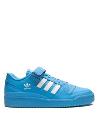 Sneakers basse in pelle blu di adidas