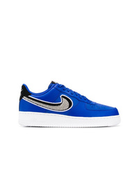 Sneakers basse in pelle blu di Nike