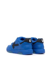 Sneakers basse in pelle blu di Off-White