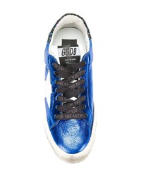 Sneakers basse in pelle blu di Golden Goose Deluxe Brand