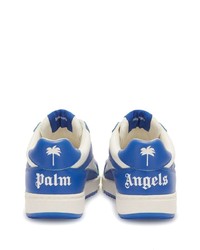 Sneakers basse in pelle blu di Palm Angels