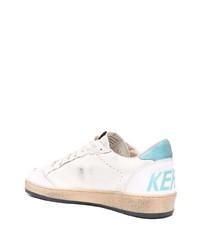Sneakers basse in pelle con stelle bianche di Golden Goose